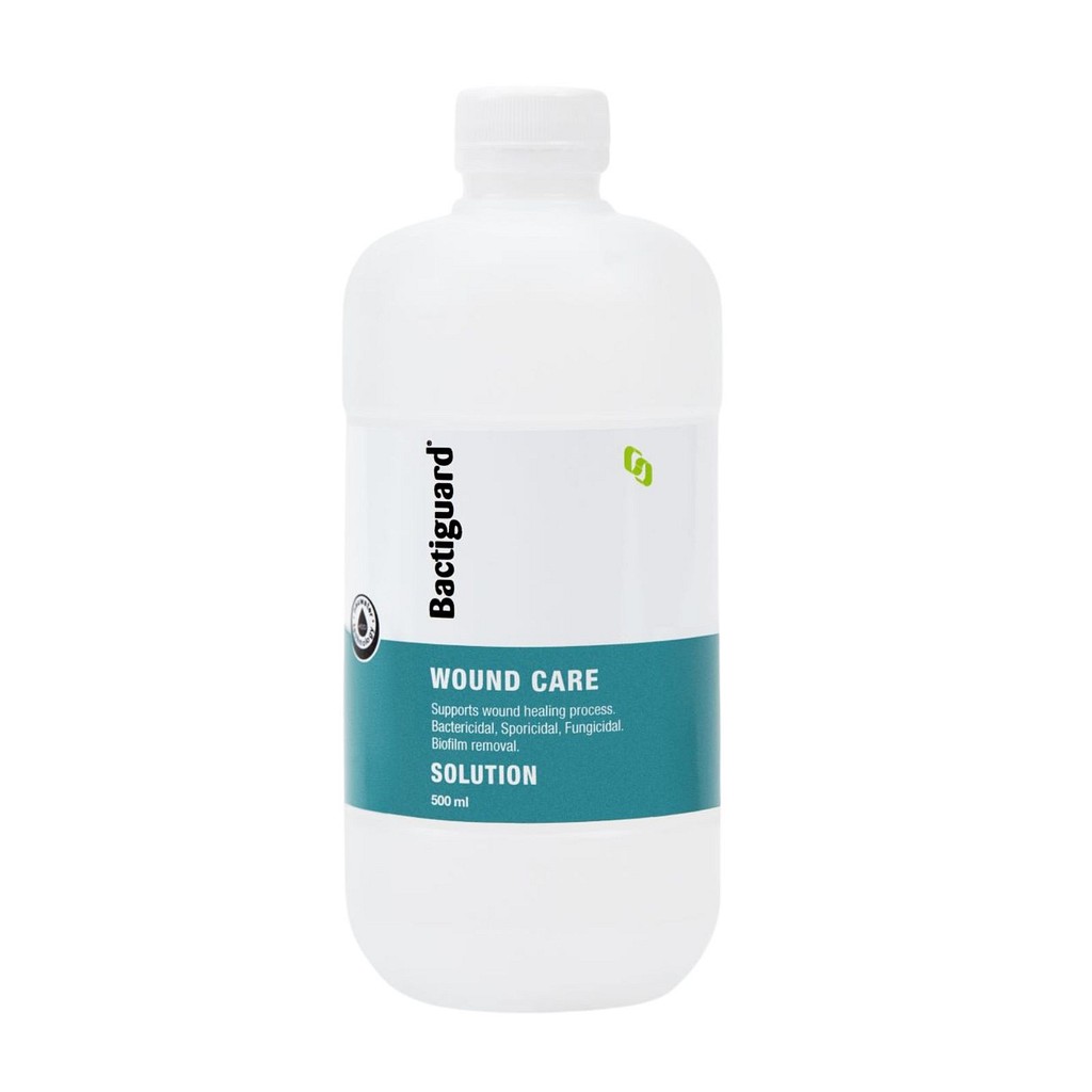 Bactiguard wound care, Antimikrobiel sårskyllevæske u. spray, 500 ml