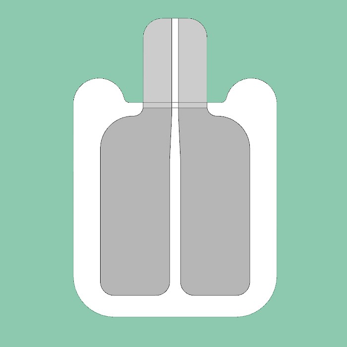 Elektrodeplade, bipolar, infant, 3 m kabel