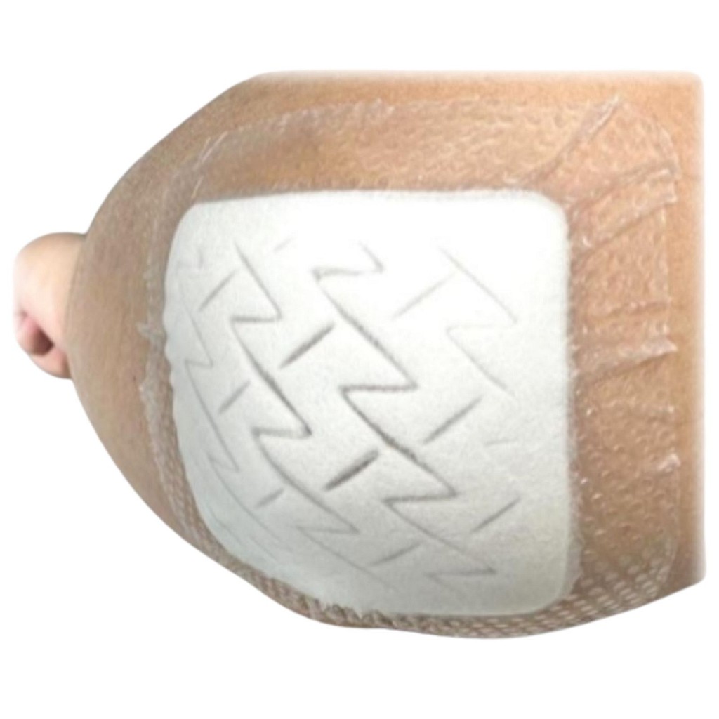 Kliniderm Foam Silikone Border, Flexible, steril, 12,5 x 12,5 cm