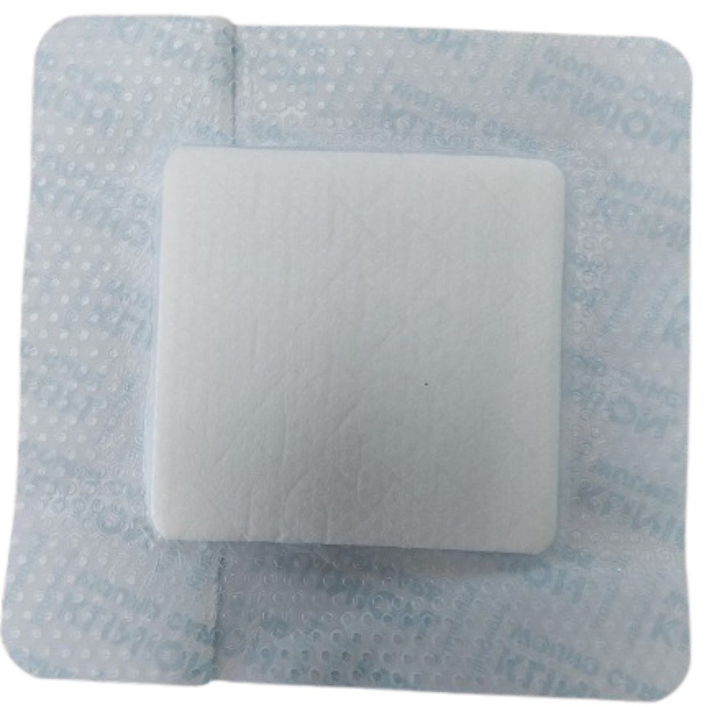 Kliniderm Foam Silikone Border, Flexible, steril, 12,5 x 12,5 cm