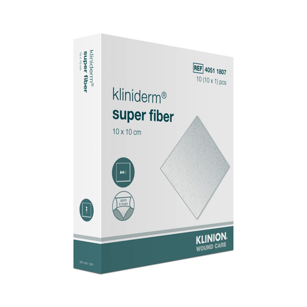 Kliniderm Super Fiber, Steril, 15 cm x 15 cm