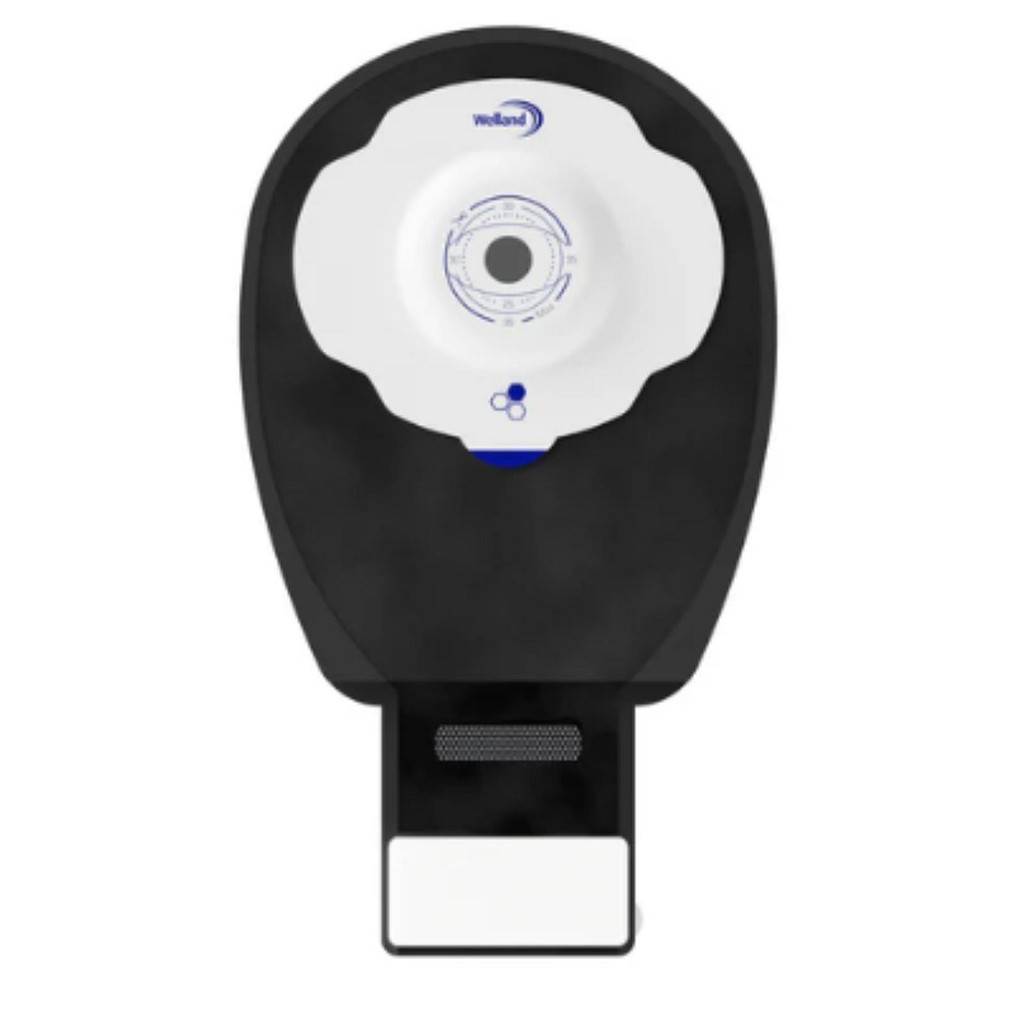Aurum Plus Soft Convex, 1-dels ileostomipose, midi, sort, Ø 13-60 mm
