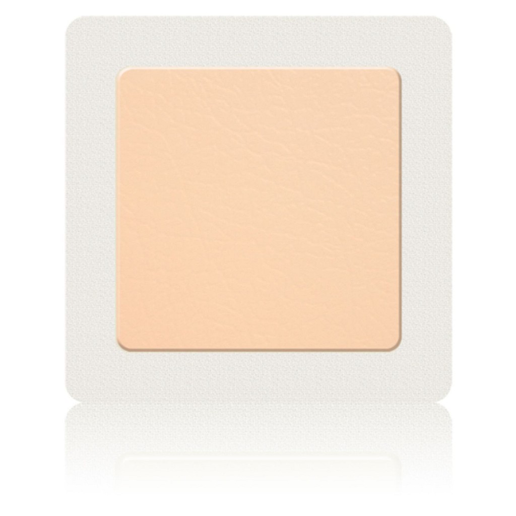 Kliniderm Foam Silikone Lite Border, skumbandage tynd med silikone, steril, 5 cm x 5 cm