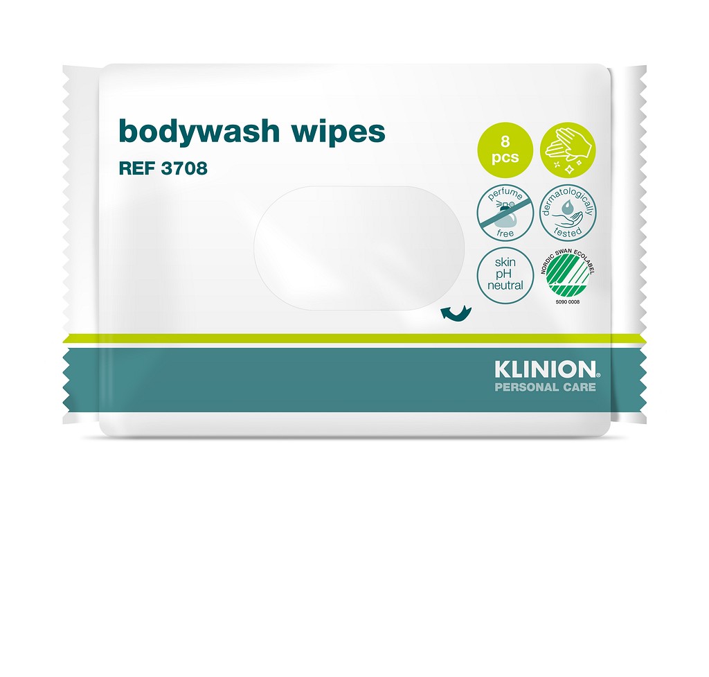 Klinion, Bodywash sengebadsservietter, 20 cm x 27,5 cm