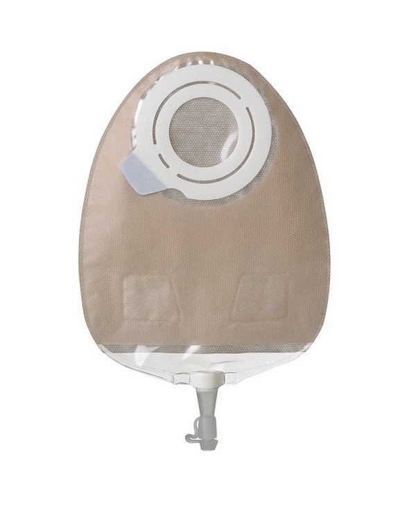 SenSura Flex, 2-dels urostomipose, Maxi, flerkammer, beige, 35 mm ring