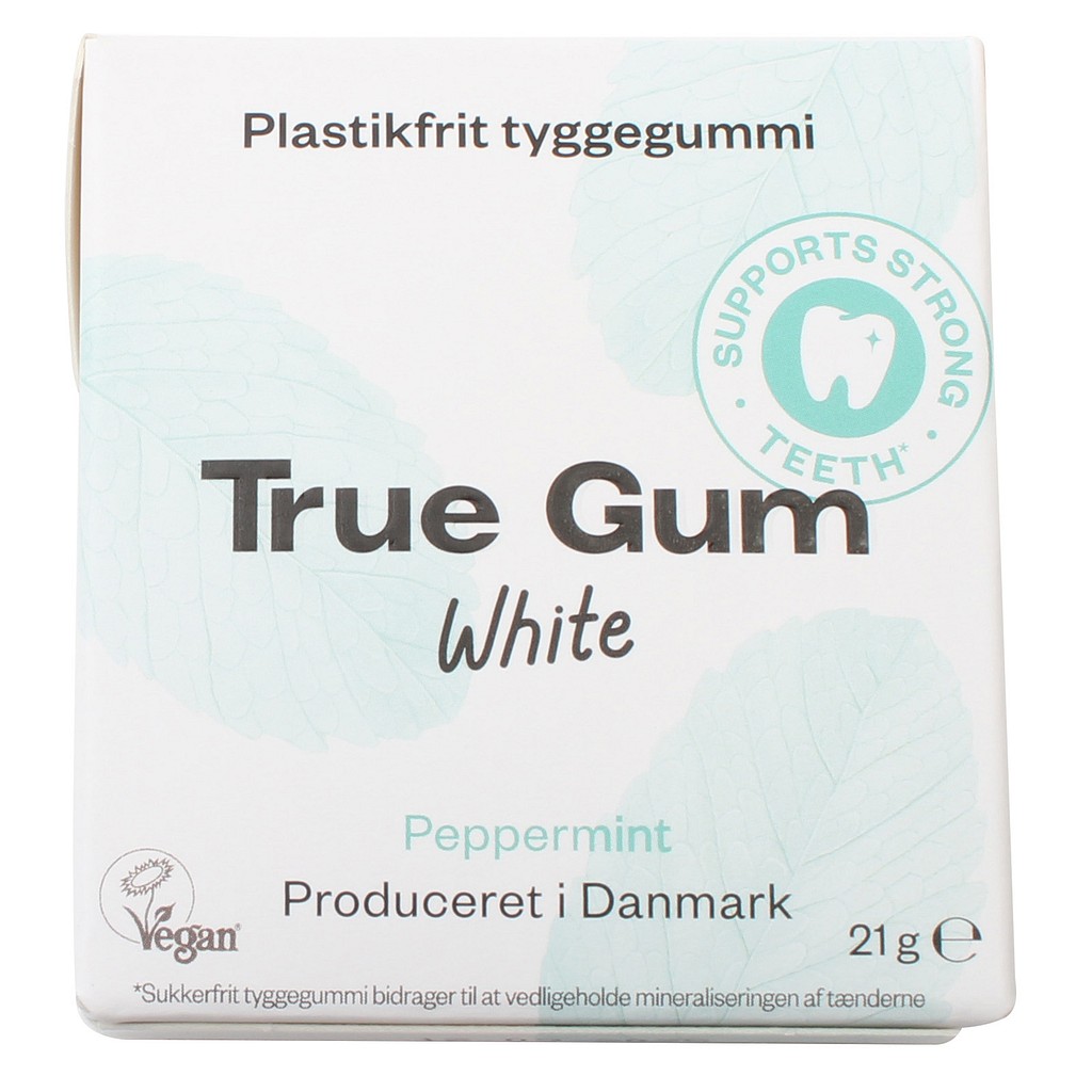 Tyggegummi, True Gum Mint, 21 gram