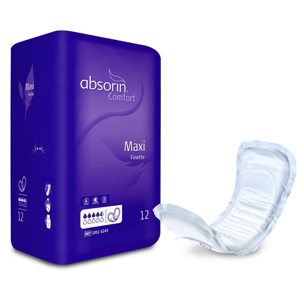Absorin Finette dryp-/dagbind, maxi, 21 x 44 cm, 900 ml