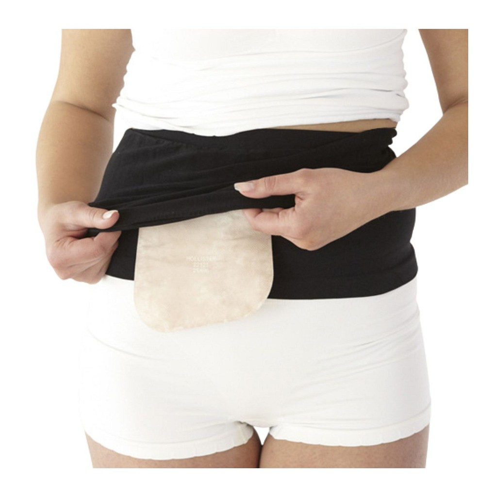 Nordicare StomiFix, fikseringsbælte, sort, højde: 20 cm, 85-110 cm, small/medium