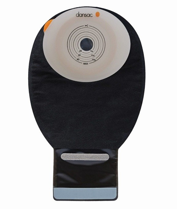 Novalife TRE 1 Conveks 1-dels ileostomipose Maxi, Vindue, sort, Ø 15-59 mm