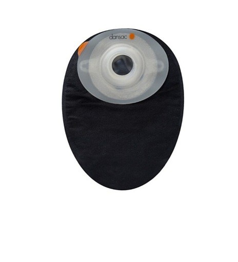 NovaLife TRE 1 Soft Conveks, 1-dels colostomipose, Maxi, vindue, sort, Ø 15-44 mm
