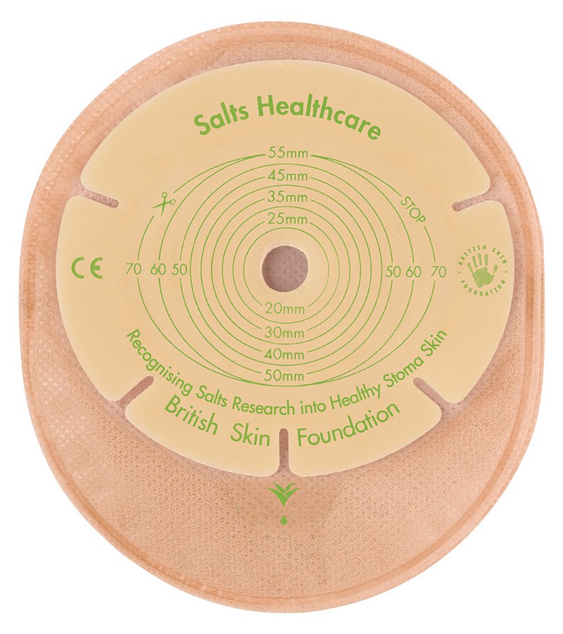 SALTS Confidence Natural 1-dels colostomipose, Standard, vindue, beige, Ø 32 mm