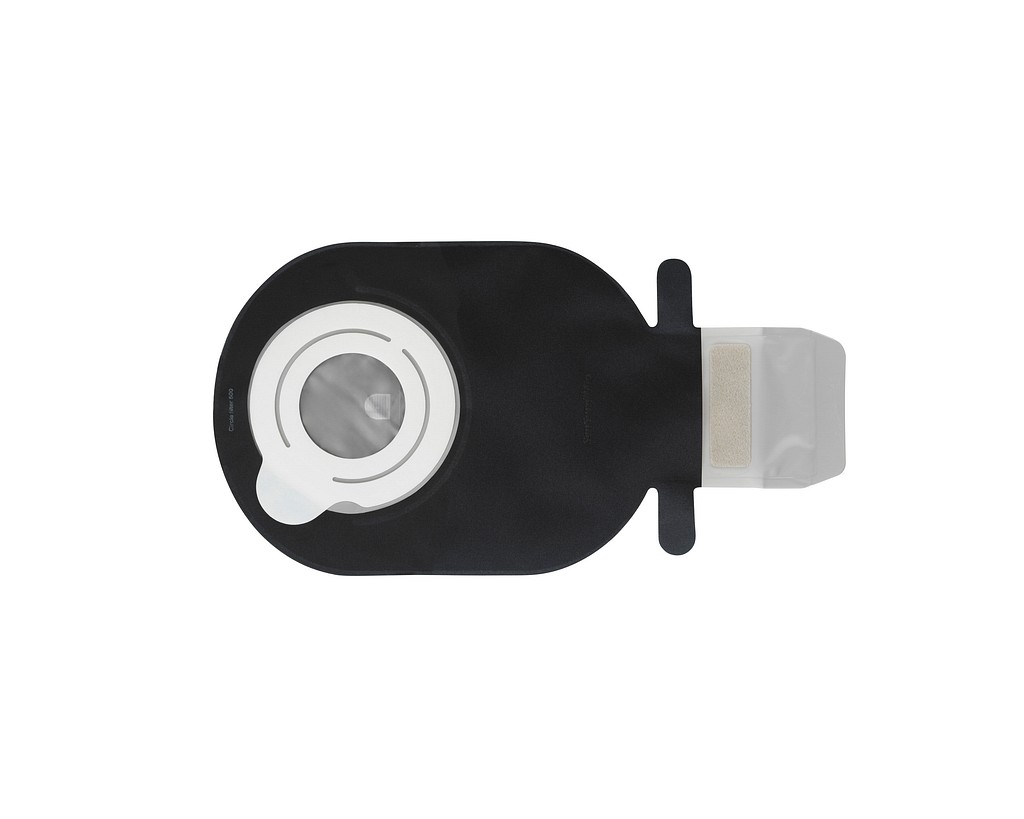 SenSura Mio Flex, 2-dels ileostomipose, Mini, vindue, sort, 50 mm ring