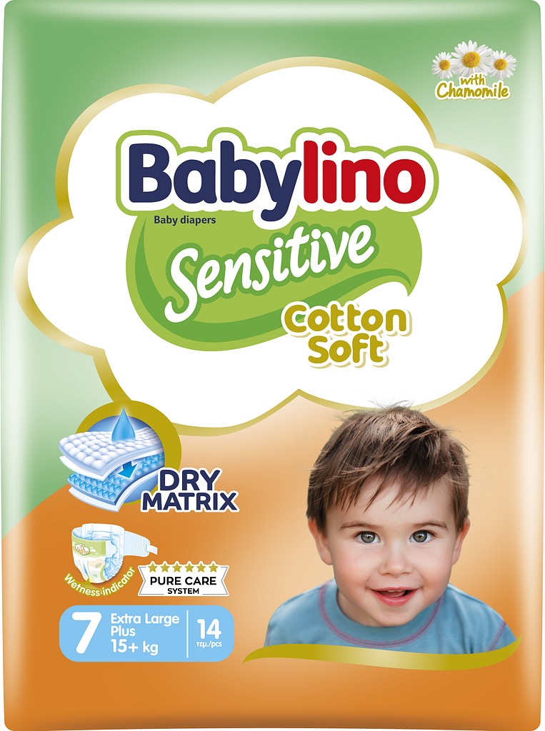 Babylino Sensitive, str. 7 åben ble, +15 kg