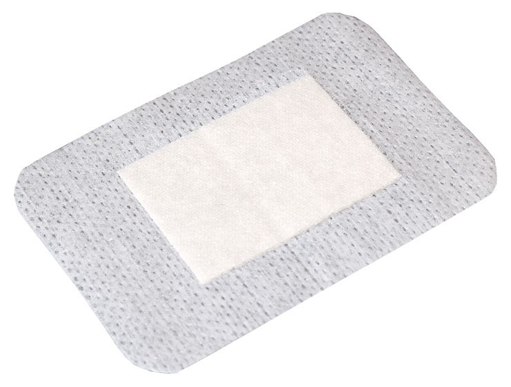 Cutiplast, plaster med kompres, hvid, steril, 5 cm x 7,2 cm
