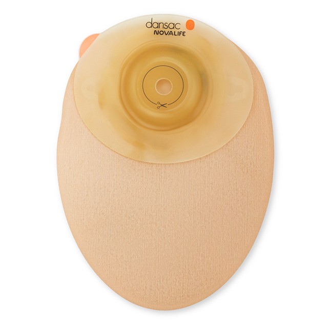 NovaLife 1 Convex, 1-dels colostomipose, Mini, vindue, beige, 25 mm