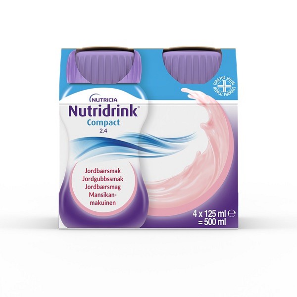 Nutridrink Compact, jordbær, 125 ml