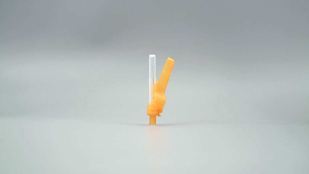 Klinion Hyperdemic sikkerhedskanyle, orange, 25G x 16 mm