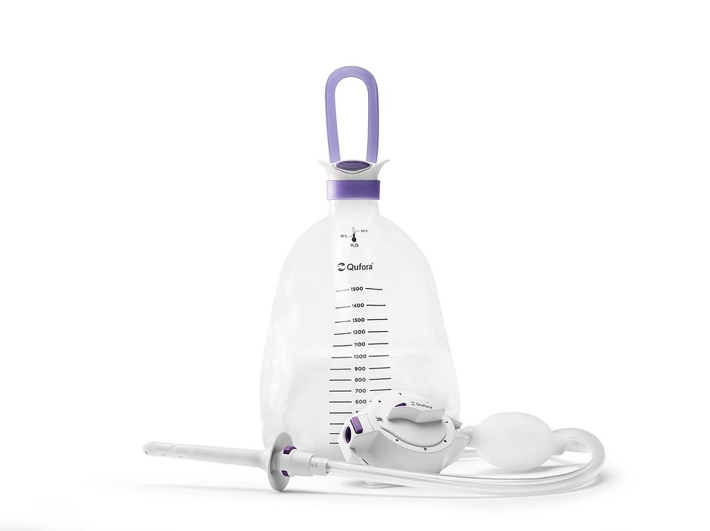 Qufora Irrisedo Klick rektal ballonsystem tilbehør (1 x vandpose, 15 x katetre, 1 x slange)