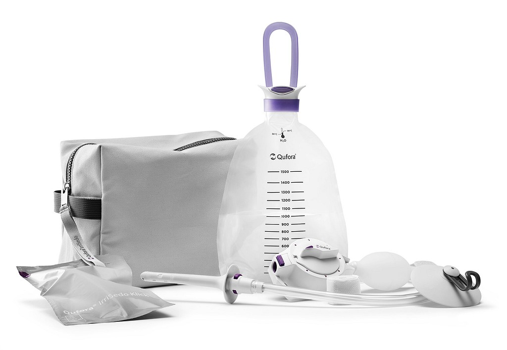 Qufora Irrisedo Klick vandpose med konnektor, 1500 ml