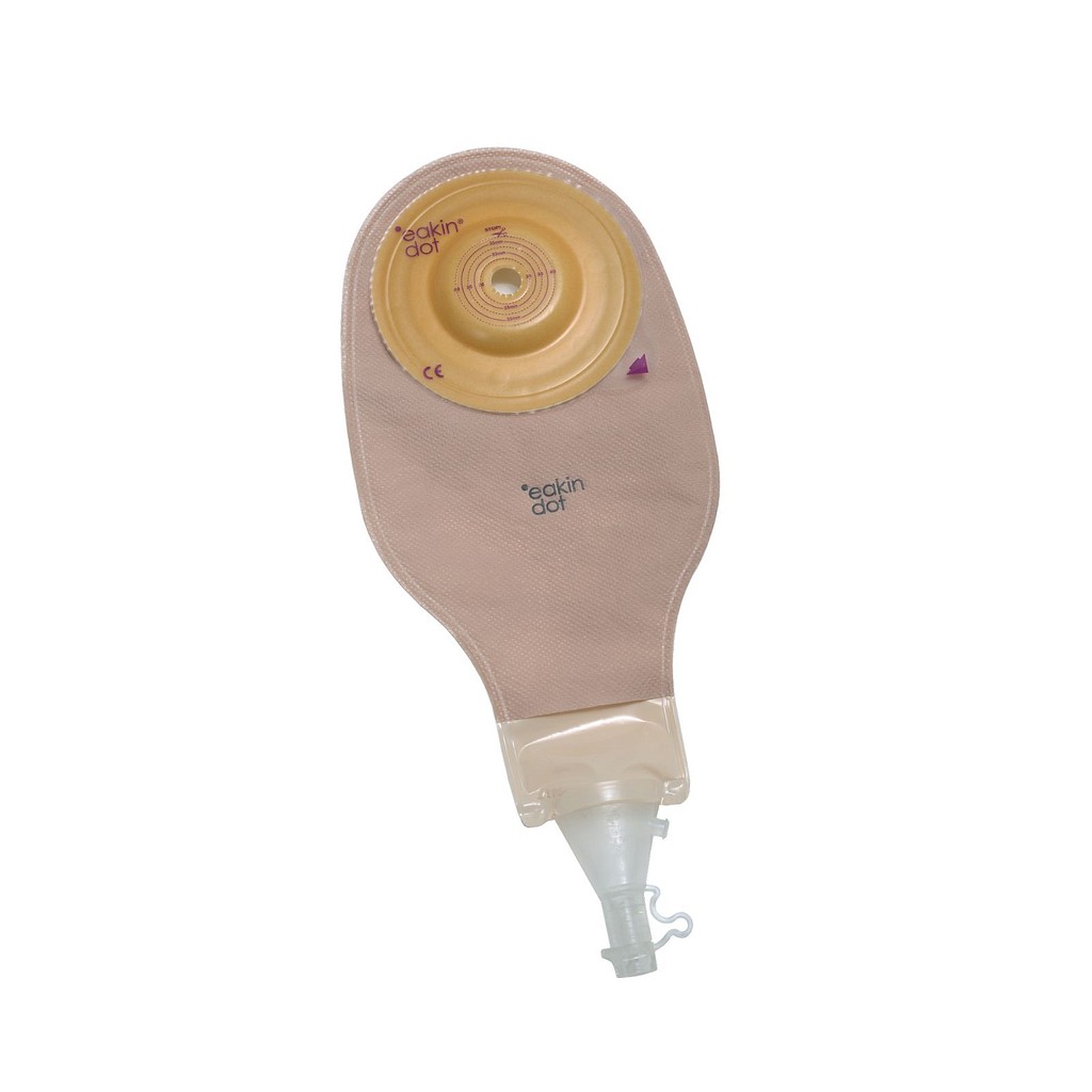 Eakin Dot Soft Convex, 1-dels ileostomipose, high-output, opklip, beige, 15-40 mm