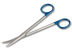 ClinaStar, saks, dissektion, buet, engangs, steril, 16,5 cm