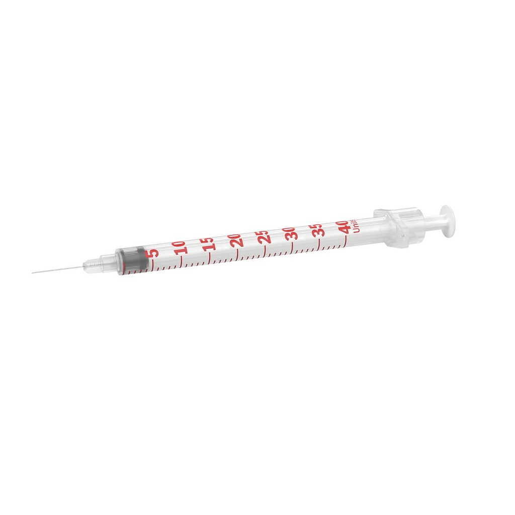 Embecta insulinsprøjte, U-40, 1,0 ml med kanyle, steril, 12,7 mm x 0,33 mm (29G)