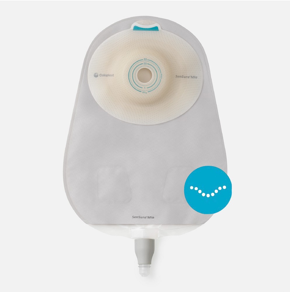 Sensura Mio Convex Blød, 1-dels urostomipose, Maxi, klar, Ø 10-50 mm