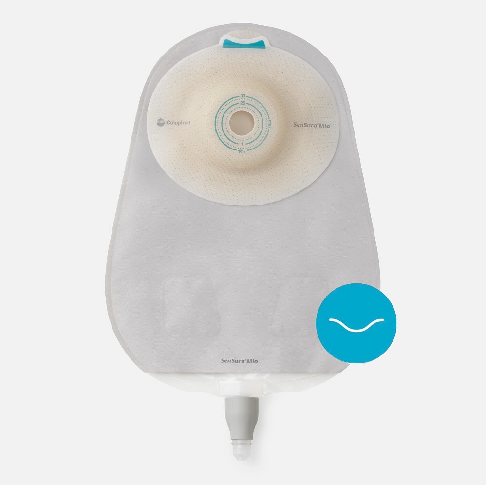 Sensura Mio Convex Light, 1-dels urostomipose, Midi, u. vindue, Ø 15-33 mm