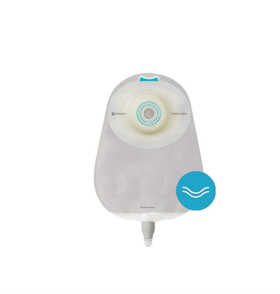Sensura Mio Convex Dyb, 1-dels urostomipose, Midi, u. vindue, Ø 10-23 mm