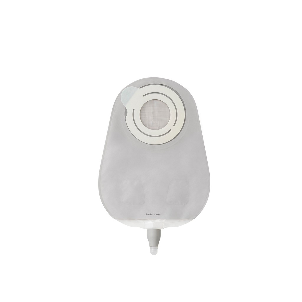 SenSura Mio Flex, 2-dels urostomipose, Maxi, flerkammer, grå, 35 mm ring