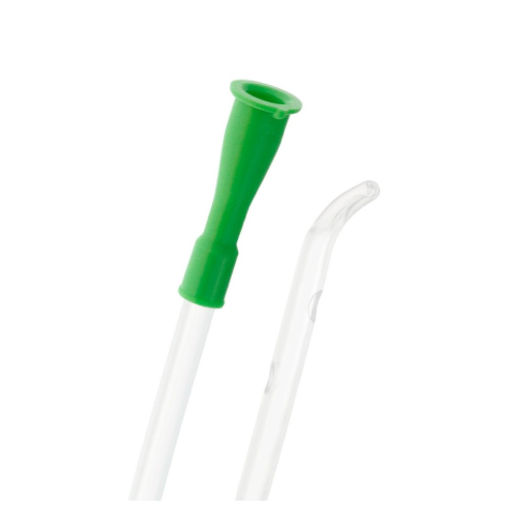 Mediplast kateter, tiemann, ucoated, 40 cm, lysegrøn, steril, ch 14