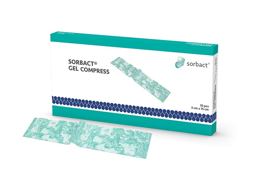 Sorbact Gel Compress, hydrogel kompres, steril, 3 cm x 15 cm