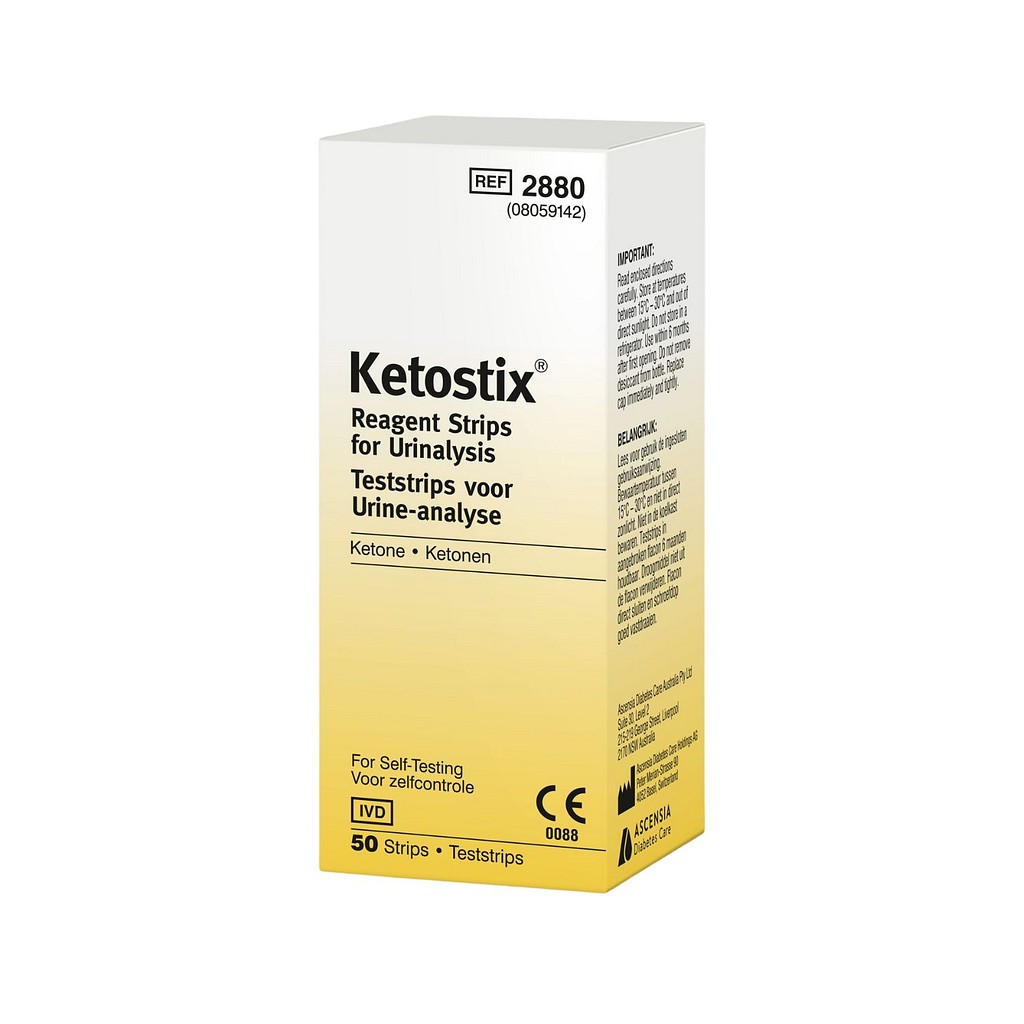 Ketostix, urintest Keton (stoffer)
