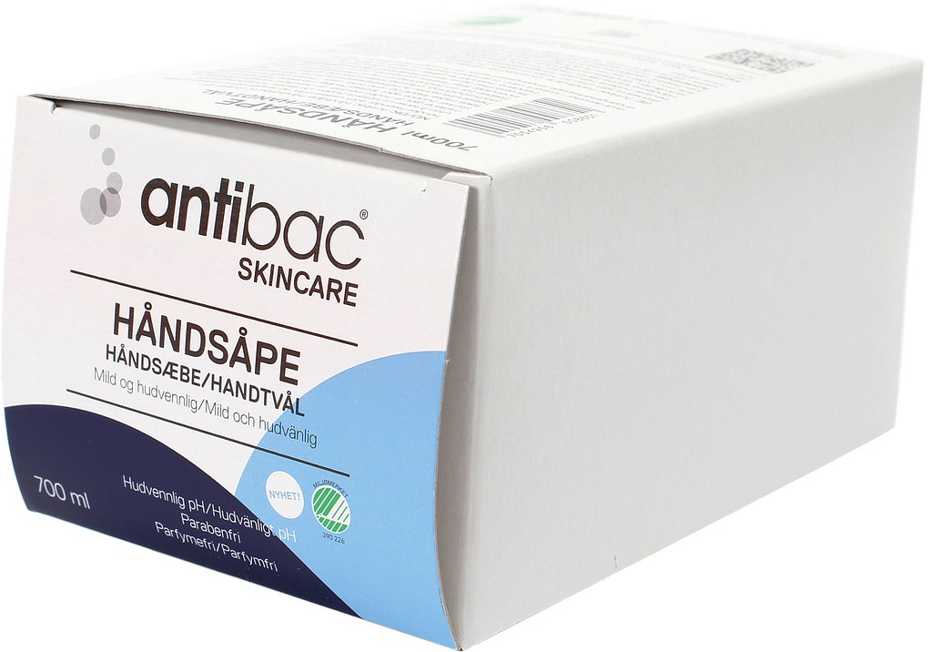 Antibac, sæbe 700ml, inbag in boxin, uden parfume, 700 ml