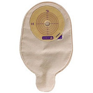 Eakin Pelican convex, 1-dels urostomipose, Maxi, beige, vindue, Ø 12-40 mm