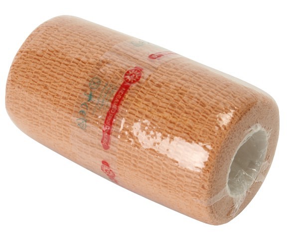 Nobaheban, selvhæftende bind, beige, 7,5 cm x 4,5 m