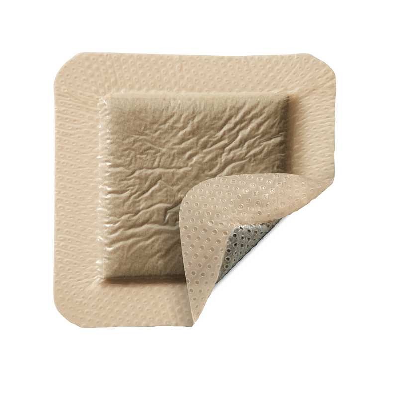 Mepilex Border Ag, border med sølv og silikone, steril, 10 cm x 10 cm