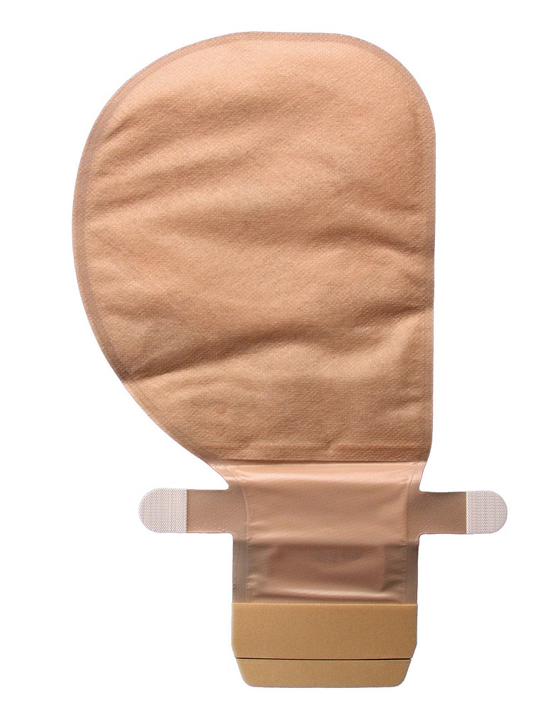 Assura Plus, 1-dels ileo.pose, Mini, Hide-Away filter, beige, Ø 12 - 50x65 mm
