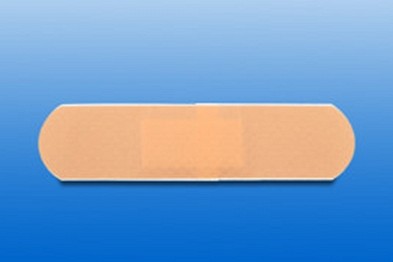 Rudaderm strips, strips, vandtæt, beige, enk. pakket, steril, 19 mm x 76 mm