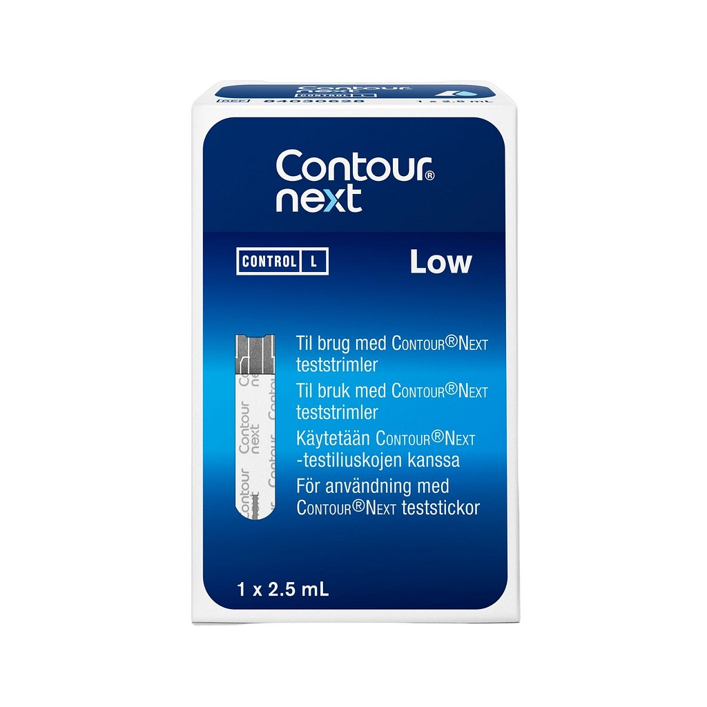 Contour NEXT, kontrolopløsning, lav, 2,5 ml