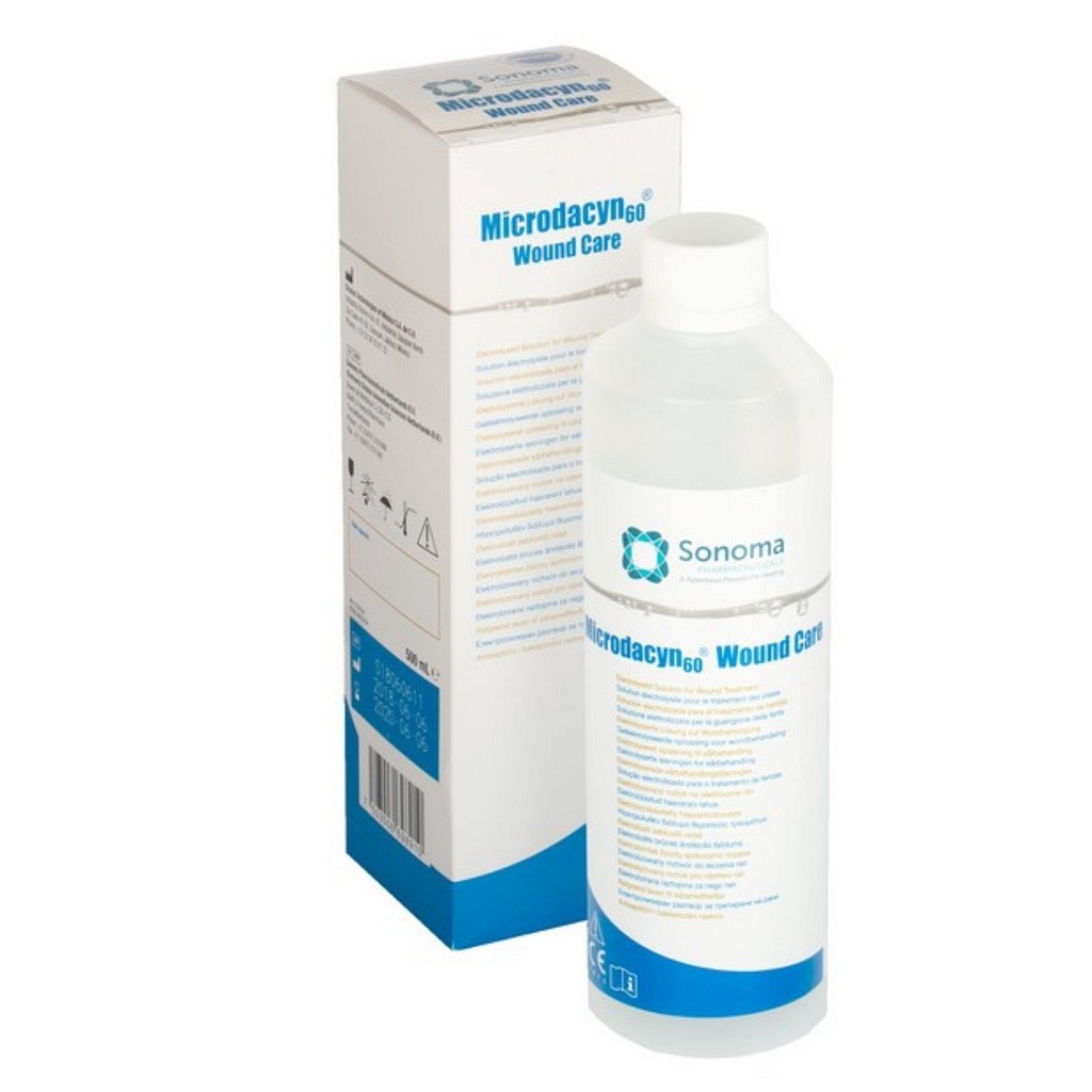 Microdacyn, antimikrobiel sårskyllevæske, 500 ml