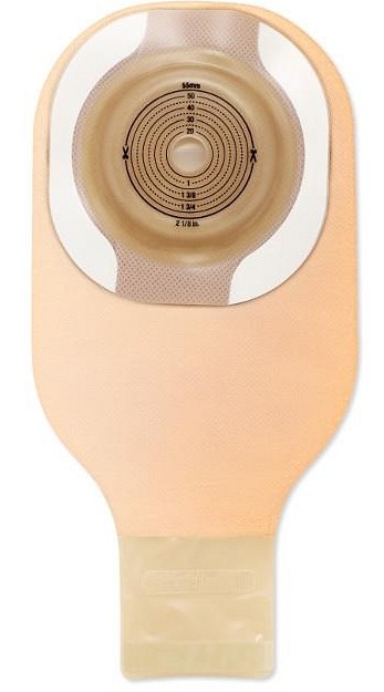 Moderma Flex CeraPlus konveks, 1-dels ileopose, Maxi, Soft, kant, vindue, beige, Ø 30 mm