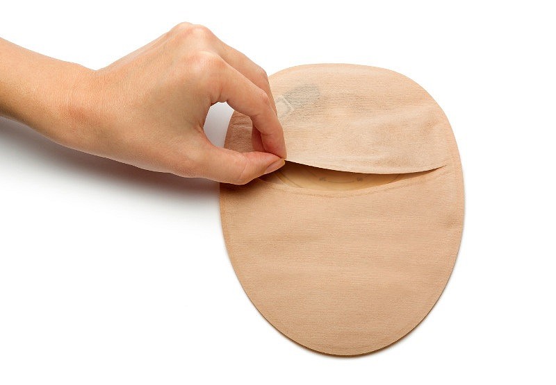 NovaLife 1, 1-dels colostomipose, Midi, vindue, beige, Ø 30-55/70 mm