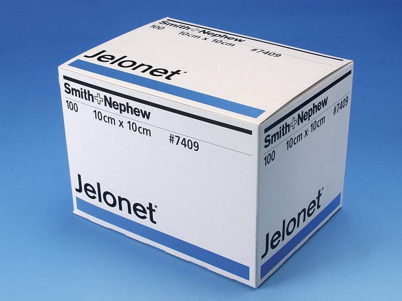 Jelonet, paraffin gazekompres, steril, 10 cm x 10 cm