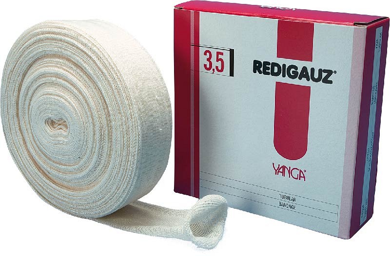 Redigauz, rørgaze str. 3,5, 100% bomuld ubleget, 3,5 cm x 20 m