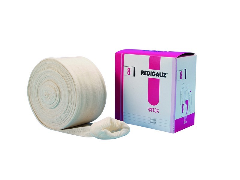 Redigauz, rørgaze str. 8, 100% bomuld ubleget, 8 cm x 20 m