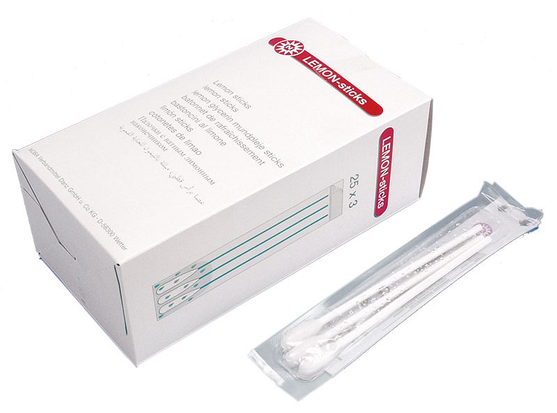 Noba, Lemon Sticks, mundplejepinde, 10 cm