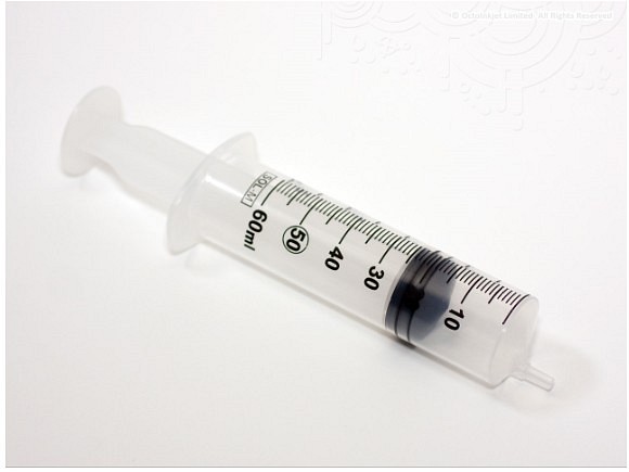 Sol-M, sprøjte, luer, 3-komp., excentrisk, steril, 50/60 ml