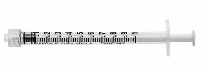 Sol-M, sprøjte, luer lock, 3-komp., steril,, 1 ml