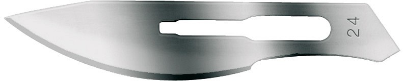 Kiato Plus, skalpelblad nr. 24, carbon stål, steril